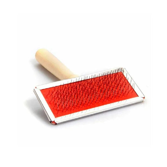 Cardina Acero Mango de Madera para Perros y Gatos (Cepillo)
