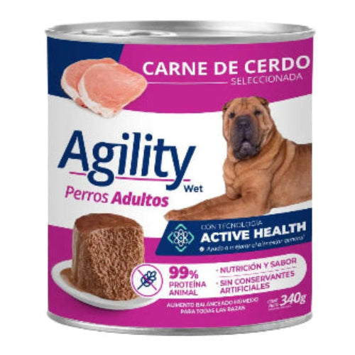 Lata Agility Perro Adulto Sabor Cerdo