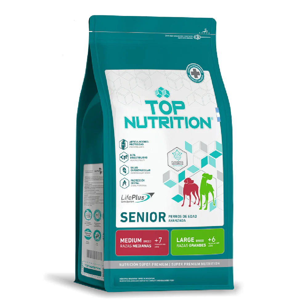 Alimento Top Nutrition Senior Raza Mediana y Grande