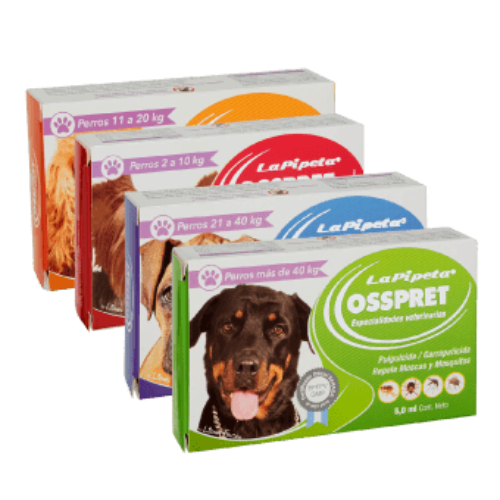 Pipetas OSSPRET Pulguicida / Garrapicida