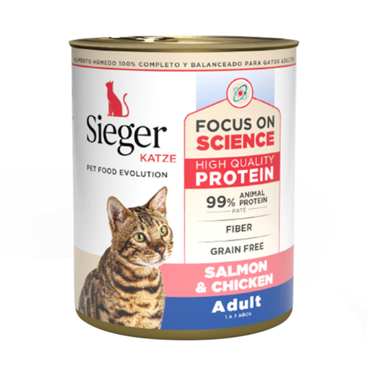 Sieger Katze Adult Salmon & Chicken x 340 gr