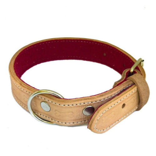 Collar de Cuero con piel