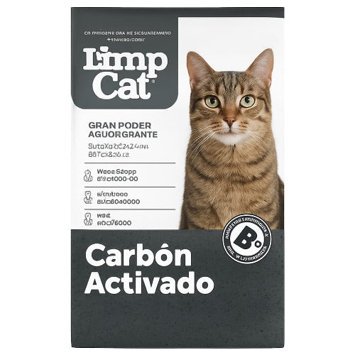 Arena Aglomerantes Sanitarias Gato Limpcat (Carbon Activado)