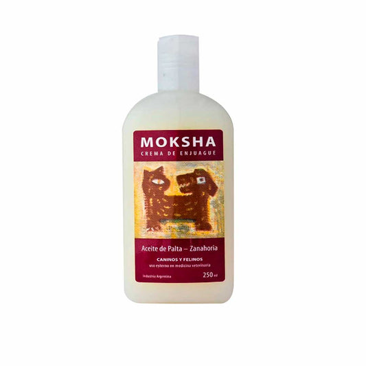 Crema de Enjuague Moksha con Aceite de Palta y Zanahoria.