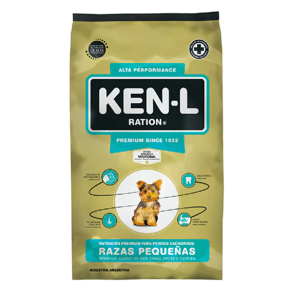 Alimento Ken L perro cachorro raza pequeña