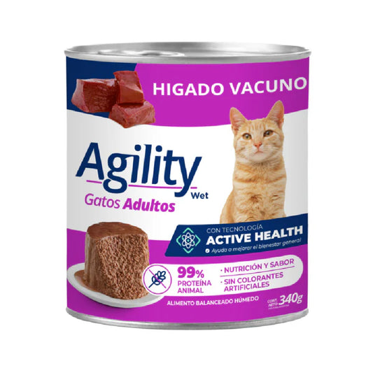 Lata Agility Gato Adulto Sabor Hígado