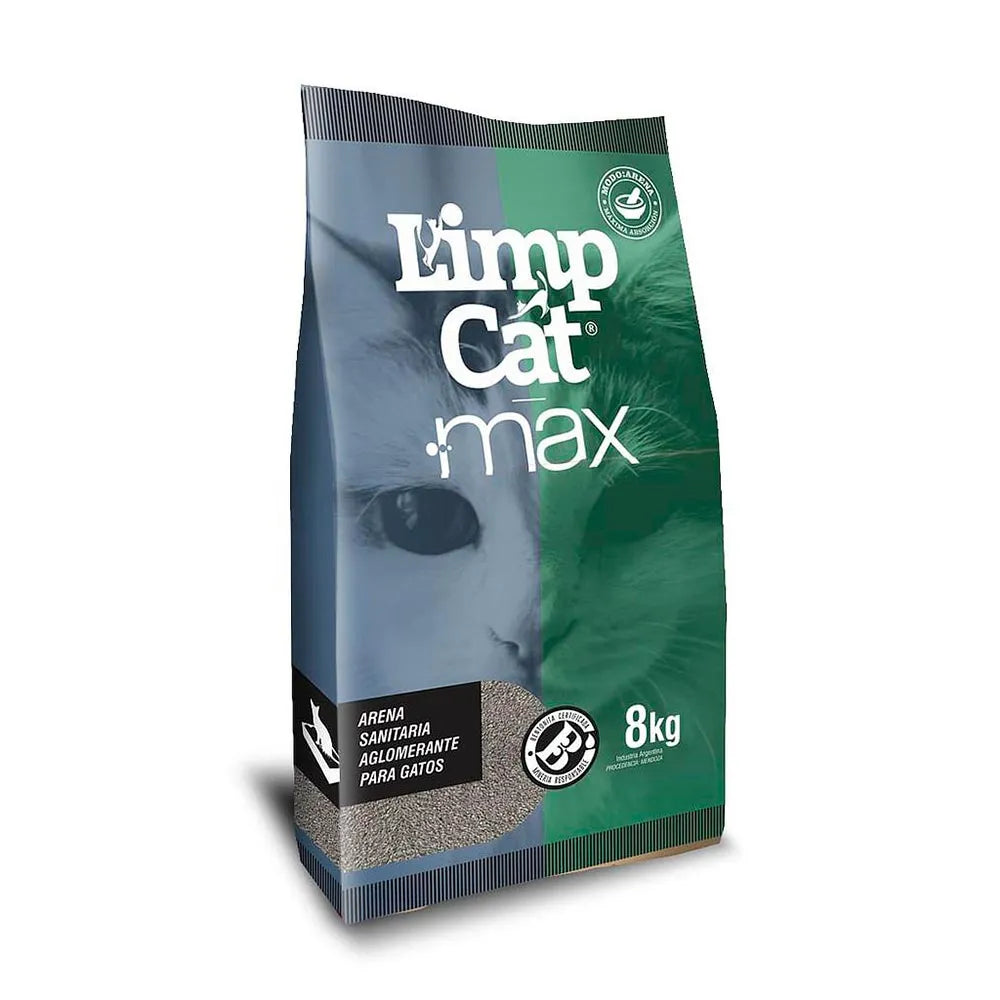 Arena/Piedras Sanitaria Aglomerante Gato Limpcat 8kg.