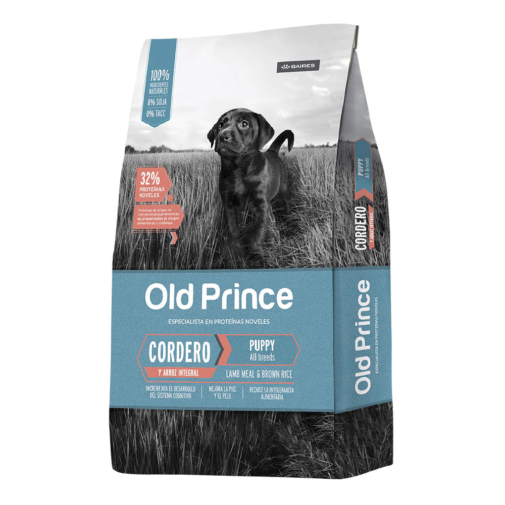 Alimento Old Prince Perro Cachorro Cordero y Arroz Integral